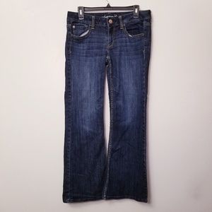 American Eagle Size 8 AE Hipster Blue Denim jeans